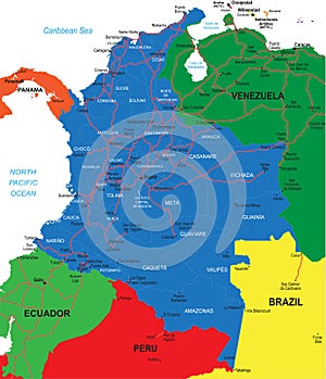 Colombia map