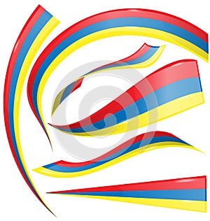Colombia set flag photo