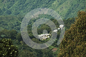 Colombia - settlement in the rainforest of the Sierra Nevada de Santa Marta photo