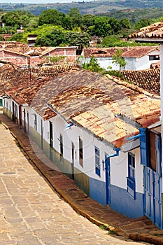 Colombia, Street of the Barichara village