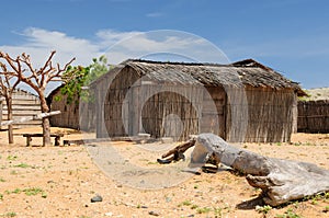 Colombia, Traditional fishing cottage in La Guajira