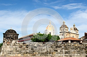 Colombia, View on the old Cartagena
