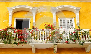 Colombia, View on the old Cartagena