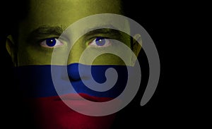 Colombian Flag - Male Face