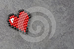 Colombian handmade accessory - Red heart photo