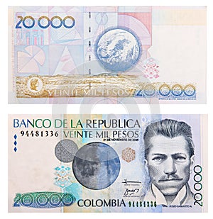 Colombiana dinero 