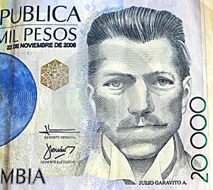 Colombian money photo
