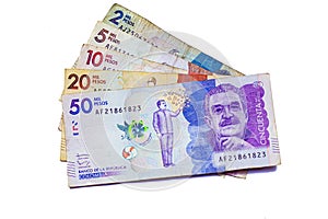 Colombian peso bills photo