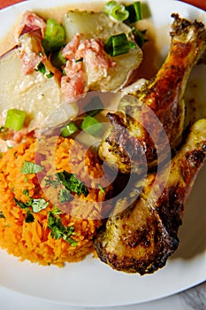 Colombian Potatoes Rice Chicken photo