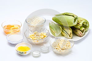 Colombian Sweet Corn Wrap Preparation photo