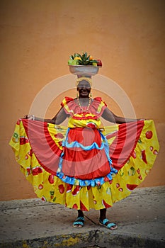 Colombian woman in Cartagena