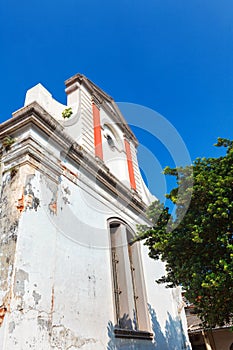 Colombo, Sri Lanka - 11 February 2017: Exterior of Wolvendaal Church - a Dutch Reformed Christian Colonial VOC Church