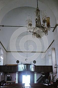 Colombo, Sri Lanka - 11 February 2017: Interior of Wolvendaal Church - a Dutch Reformed Christian Colonial VOC Church