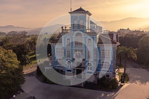 Colombres, Spain - January 27, 2024, Fundacion Museo Archivo Indianos, dedicated to the migratory past of the inhabitants who went