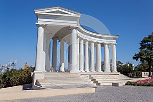 The Colonade of Vorontsov Palace in Odessa