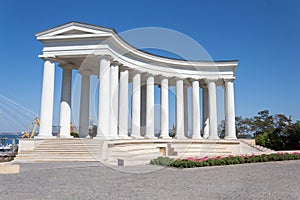 The Colonade of Vorontsov Palace in Odessa