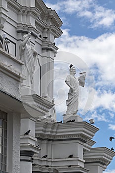 Colonial architectural detail in Popayan Colombia photo
