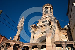 Colonial architectural details in Mexico