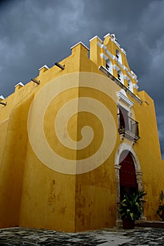 Colonial architecture Campeche Mexico. photo