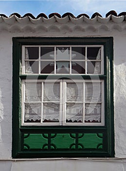 Colonial architecture in La Palma Island. Canary Islands. Spain