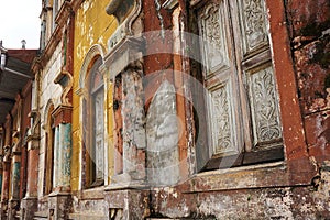 Colonial architecture, old mosque, in porto novo, benin