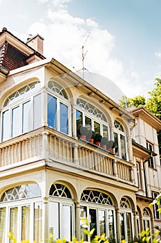 Colonial balconies as seen on the facade