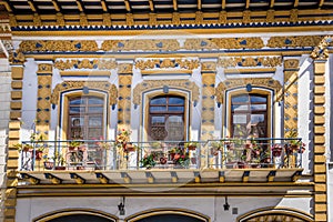 Colonial balconies in Cuenca - Ecuador