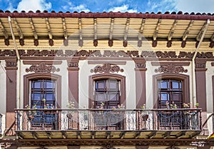 Colonial balcony in Cuenca - Ecuador