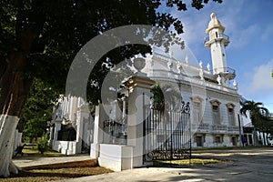 Colonial building in the city of Merida, Mexico photo