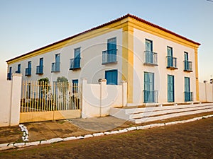 Colonial building in the historic center of Oeiras - the first capital of Piaui state Brazil