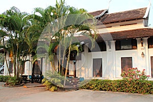 colonial building in luang prabang (laos)