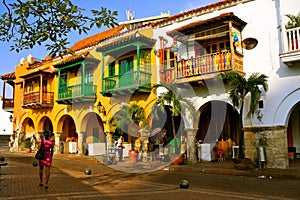 Colonial Buildings. Cartagena de Indias, Colombia