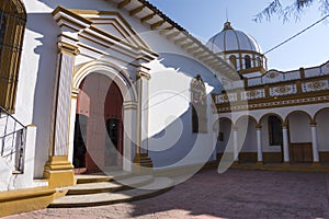 Colonial Catholic church building in Chiapas