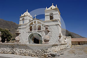 Colonial church in Chivay photo