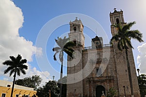 Colonial church in the city of Merida, Mexico