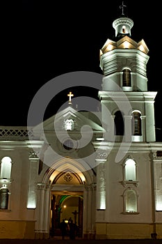 Colonial Church at night