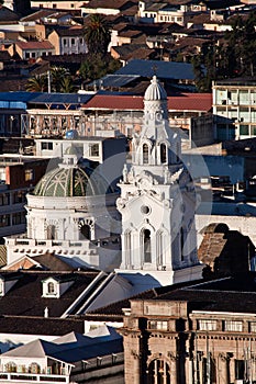 Colonial church in Quito, Ecuador