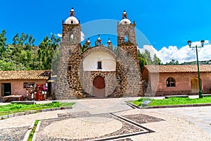 Colonial church in San Pedro village