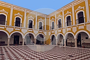 Colonial courtyard