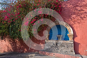 Colonial fountain in San Miguel de Allende Mexico