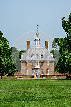 Colonial Governor`s Palace in Williamsburg Virginia