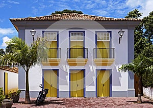 Colonial house with balconies in Tiradentes