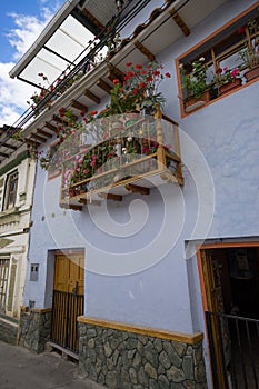 Colonial house facade