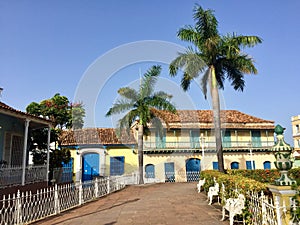 Colonial house at Plaza Mayor Trinidad Cuba