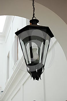 Colonial lantern and arch