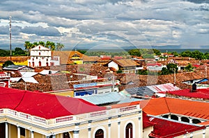 Colonial Rooftops and Cityscape of Granada, Nicaragua photo