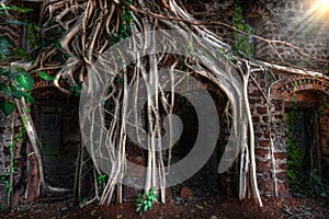 Colonial ruin in Tha Rae village, Sakon Nakhon province, Thailand