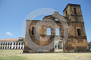 Colonial Ruins of Sao Matias Church in Alcantara Brazil