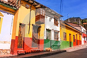 Colonial street. BogotÃÂ¡, Colombia photo