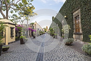 Colonial street of tequila jalisco